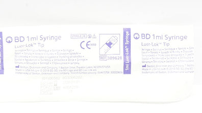 BD 309628 1ml Luer Lok Tip Syringe